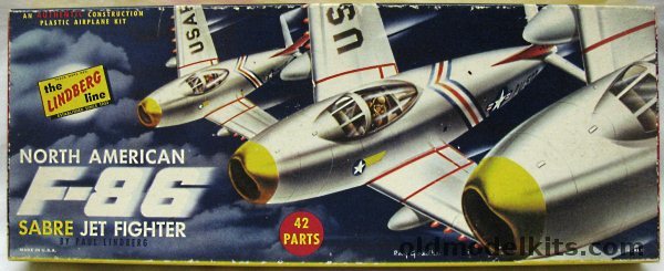 Lindberg 1/48 North American F-86 Sabre Jet, 505-98 plastic model kit